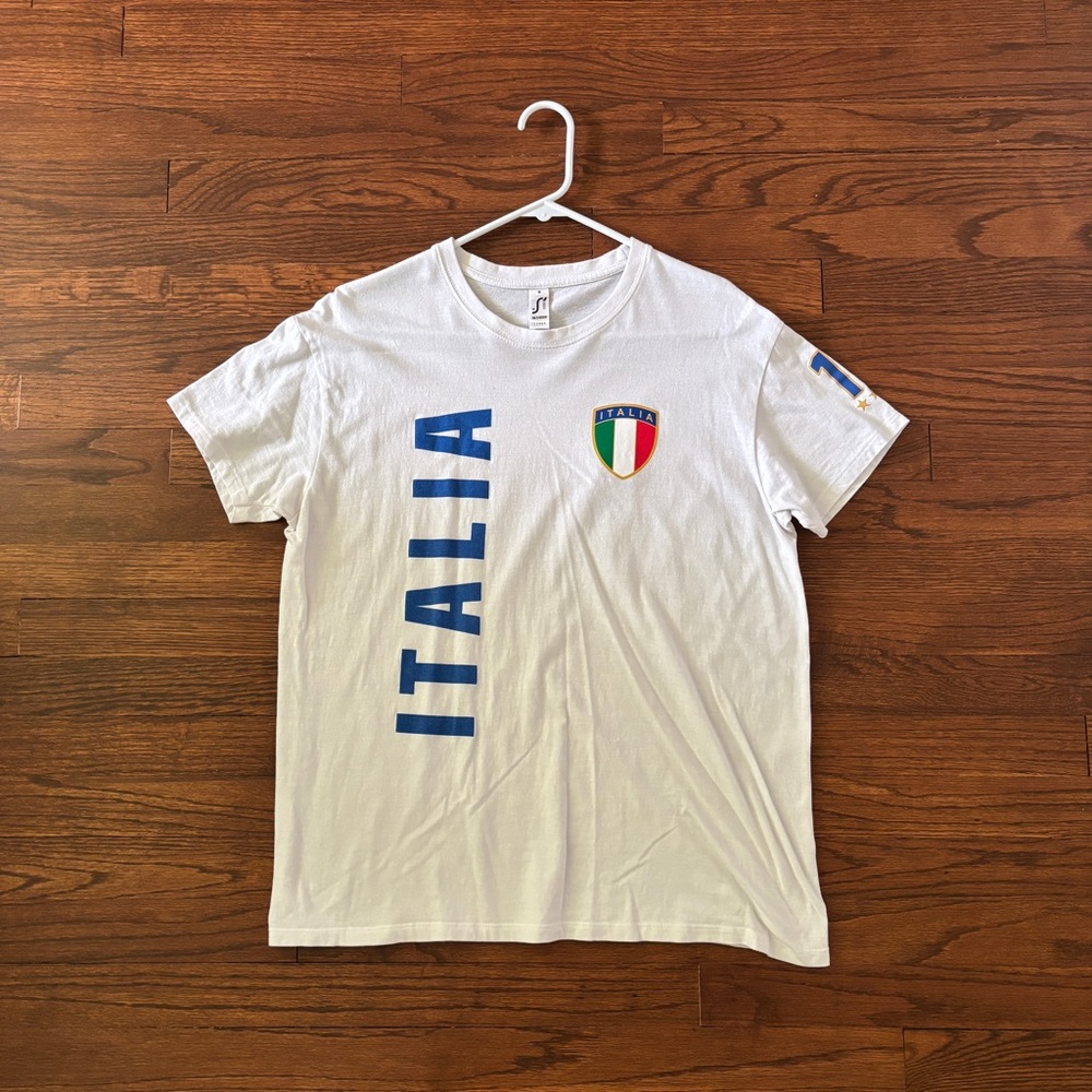 Men’s Medium White Italia T-Shirt